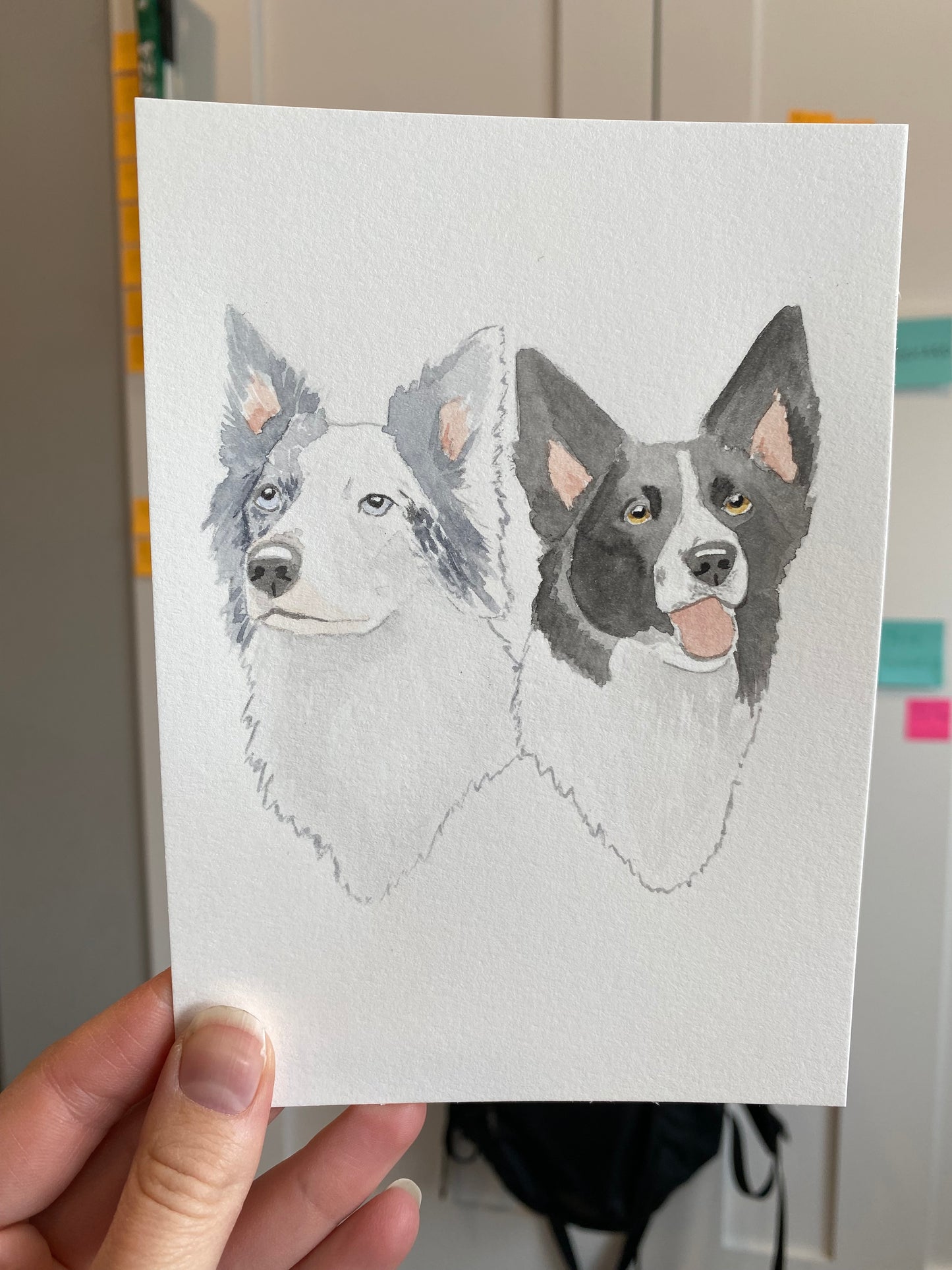 Single Pet or Multi-Pet Portrait 5x7" Paper