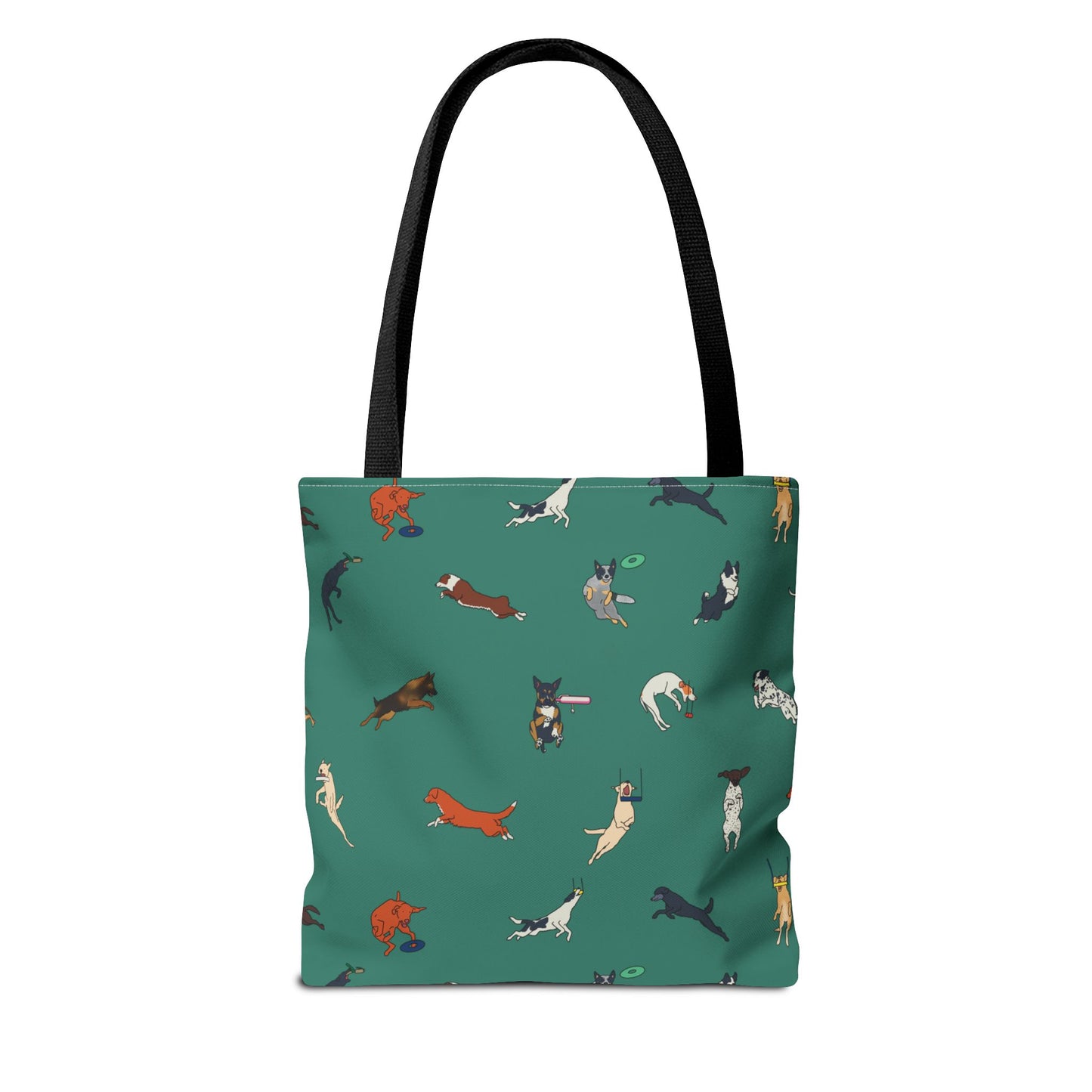 Dock Diving Tote Bag in Teal Navy Lavender Gray and Dusky Blue