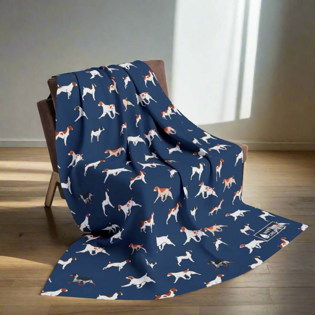 Brittany Dog Arctic Fleece Blanket