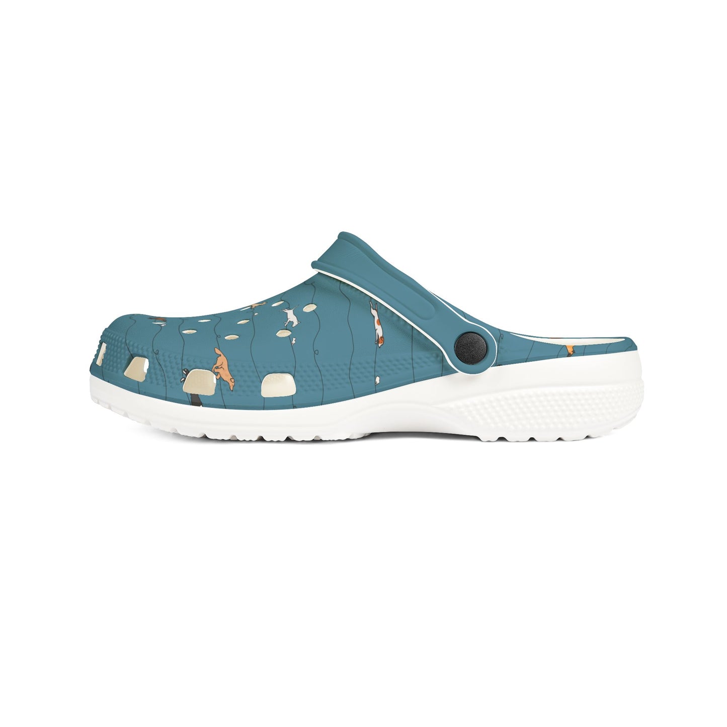 FASTcat Lure Coursing | EVA Foam Clogs Crocs Shoes in White, Gray, Lavender and Dusky Blue