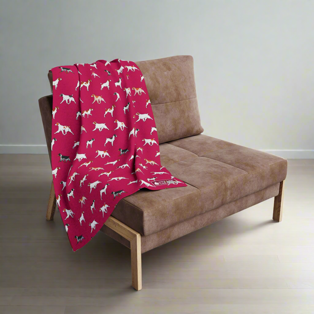 Brittany Dog Arctic Fleece Blanket