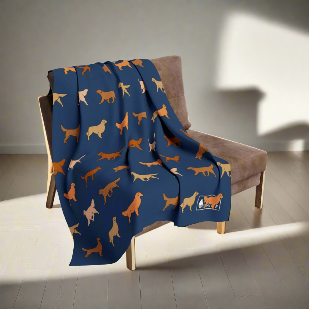 Golden Retriever Arctic Fleece Blanket