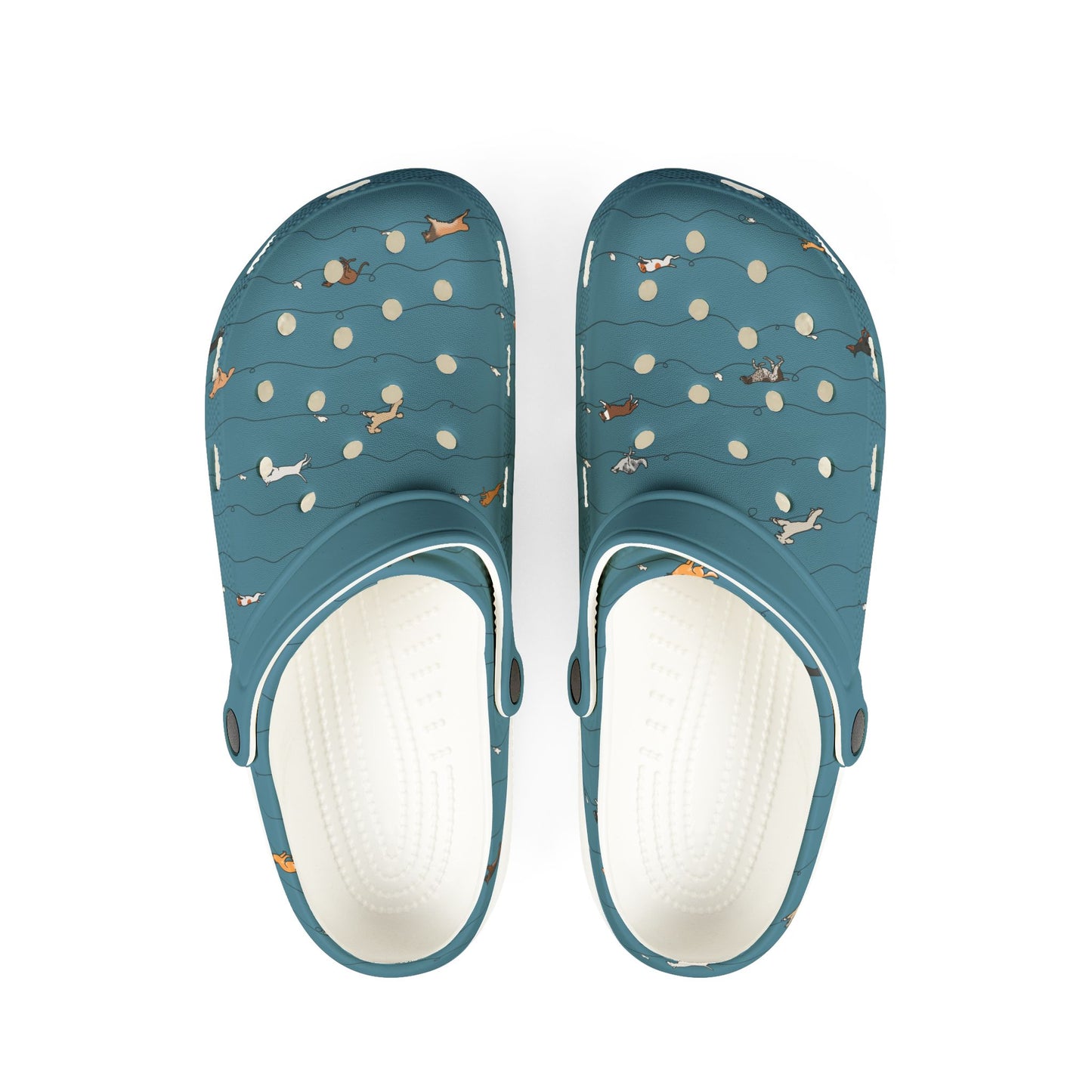 FASTcat Lure Coursing | EVA Foam Clogs Crocs Shoes in White, Gray, Lavender and Dusky Blue
