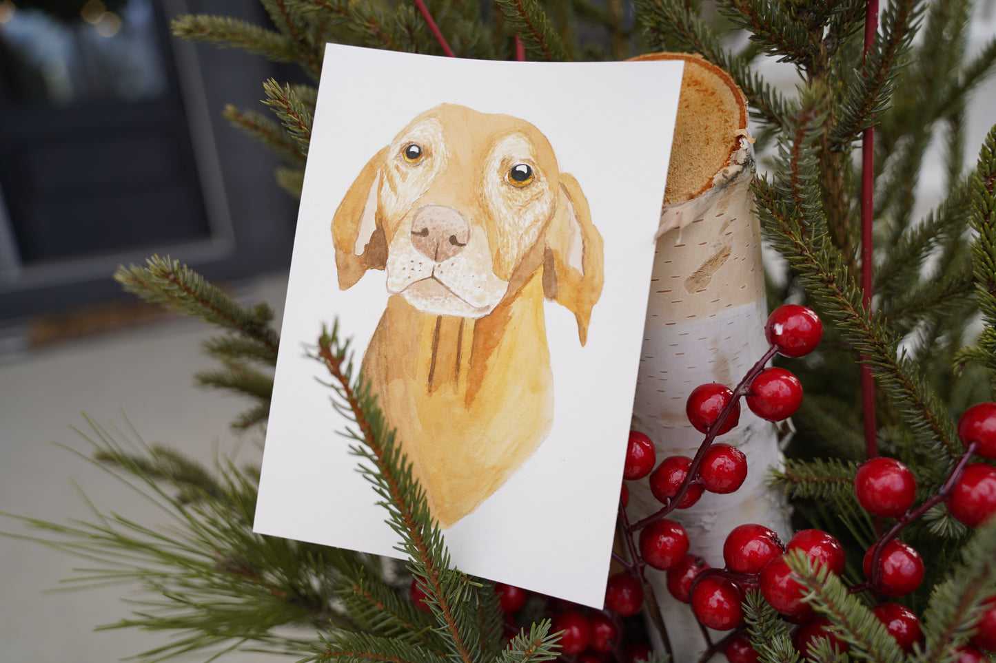 Single Pet or Multi-Pet Portrait 5x7" Paper