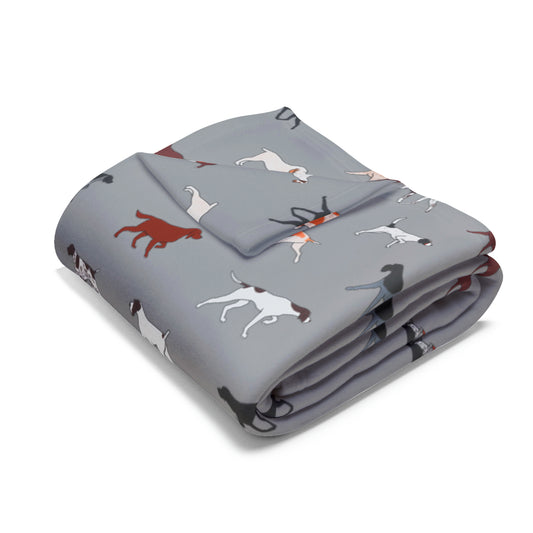 Pointing Breeds Arctic Fleece Blanket