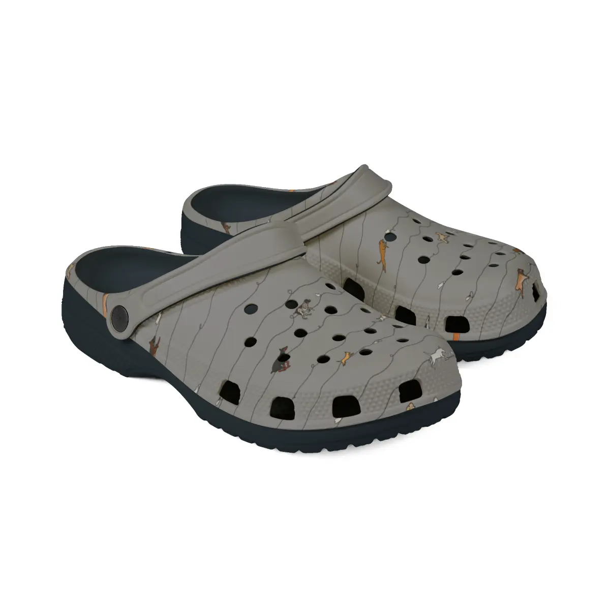 FASTcat Lure Coursing | EVA Foam Clogs Crocs Shoes in White, Gray, Lavender and Dusky Blue