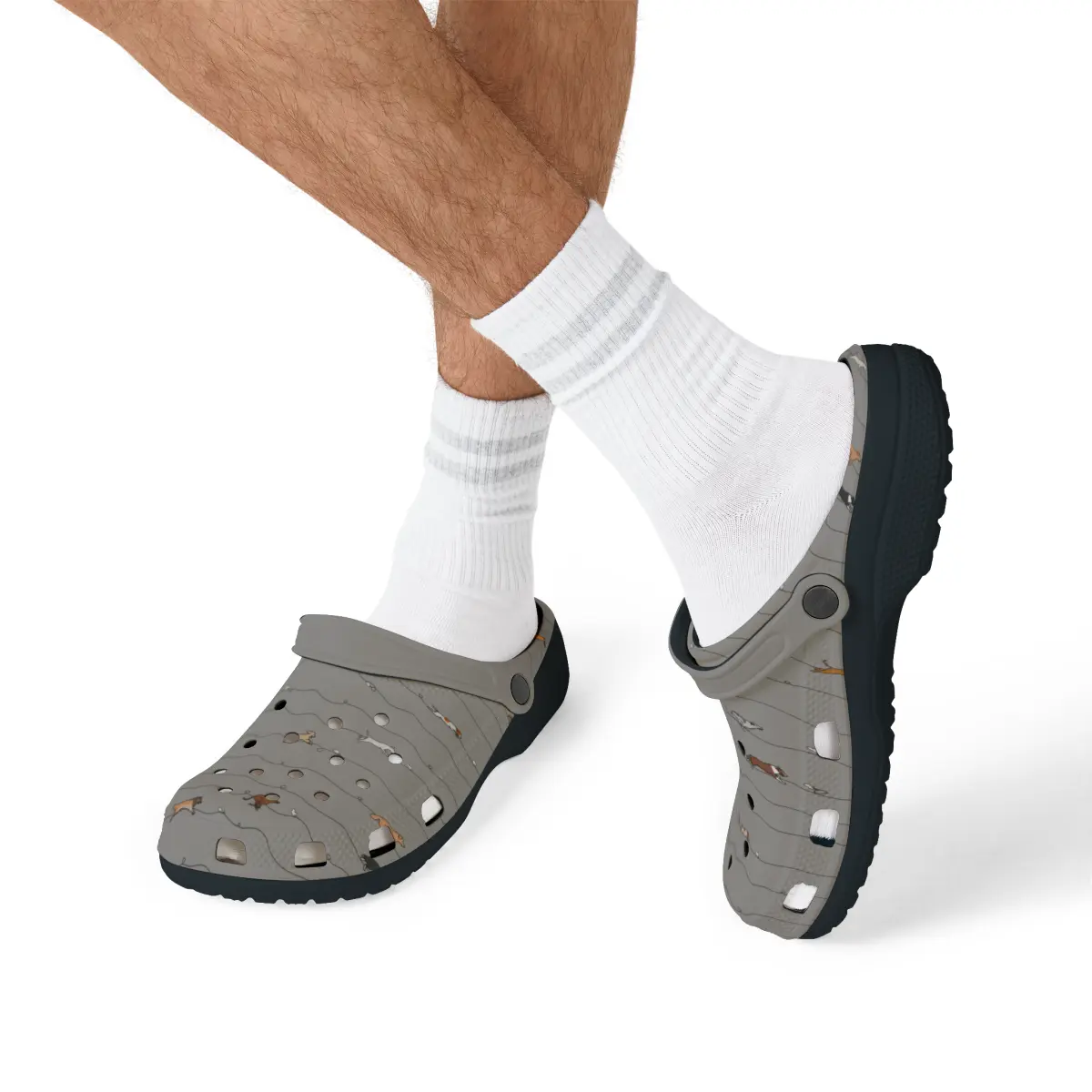 FASTcat Lure Coursing | EVA Foam Clogs Crocs Shoes in White, Gray, Lavender and Dusky Blue