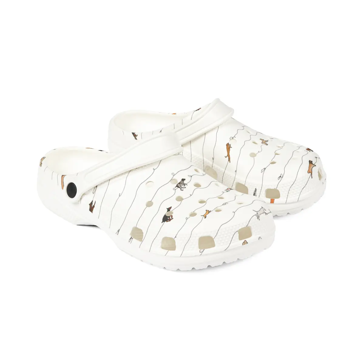 FASTcat Lure Coursing | EVA Foam Clogs Crocs Shoes in White, Gray, Lavender and Dusky Blue