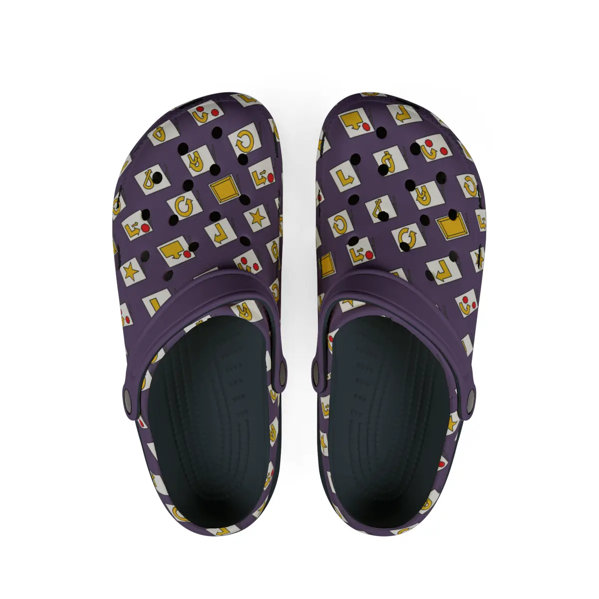 Rally Obedience | EVA Foam Clogs Crocs Shoes in White Black Purple and Dusky Blue