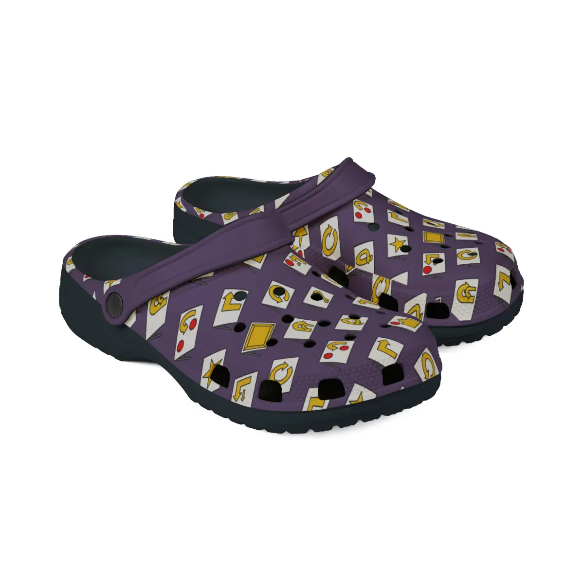 Rally Obedience | EVA Foam Clogs Crocs Shoes in White Black Purple and Dusky Blue