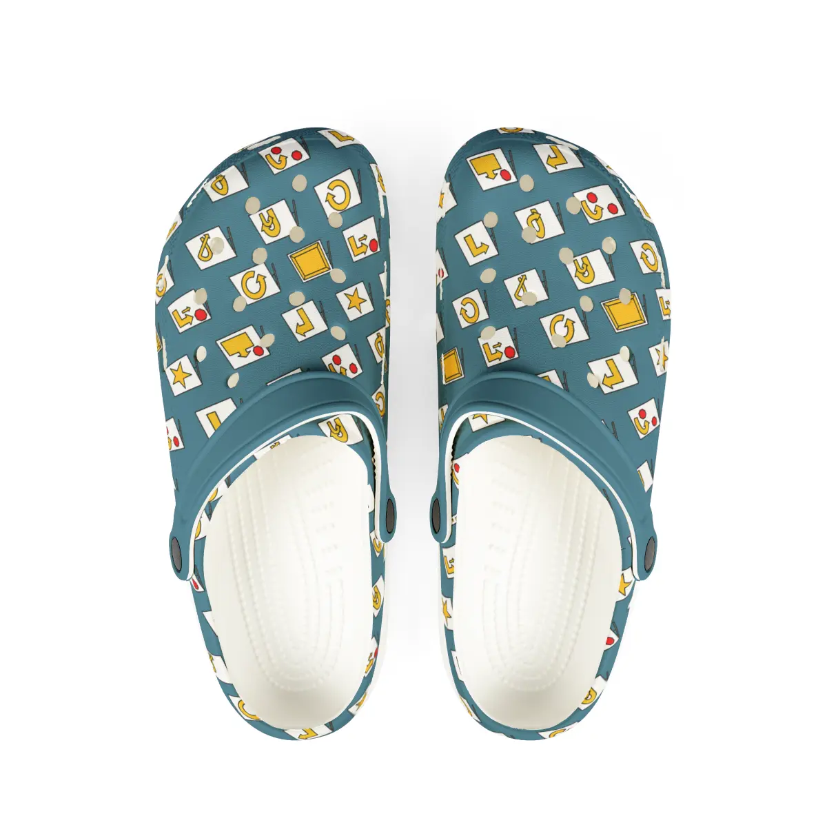 Rally Obedience | EVA Foam Clogs Crocs Shoes in White Black Purple and Dusky Blue