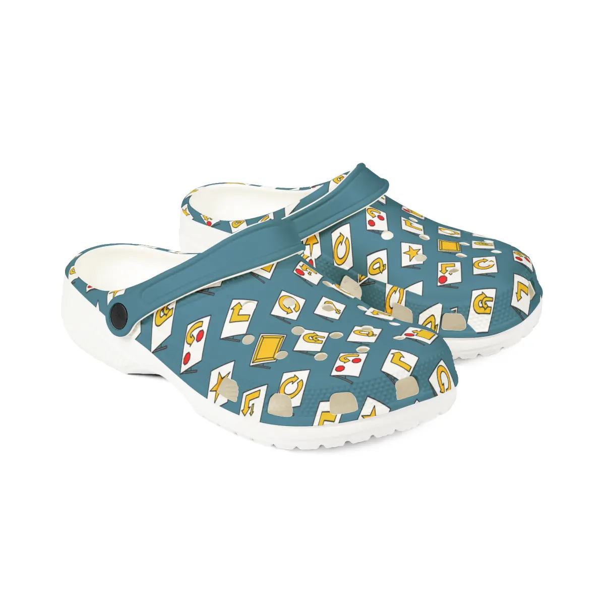 Rally Obedience | EVA Foam Clogs Crocs Shoes in White Black Purple and Dusky Blue