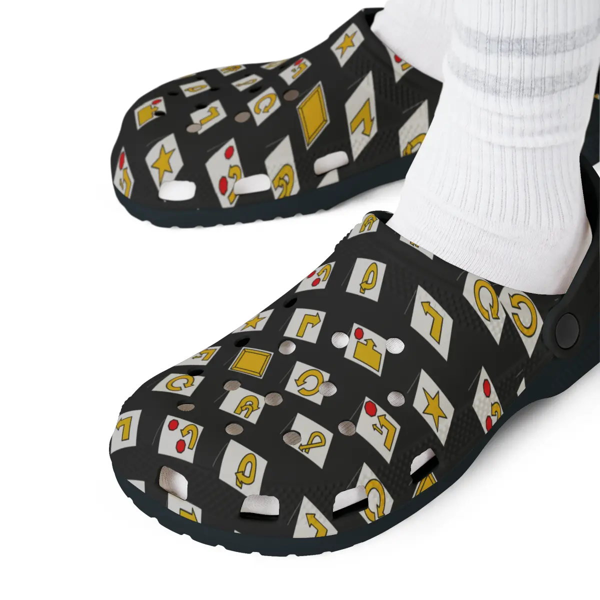 Rally Obedience | EVA Foam Clogs Crocs Shoes in White Black Purple and Dusky Blue