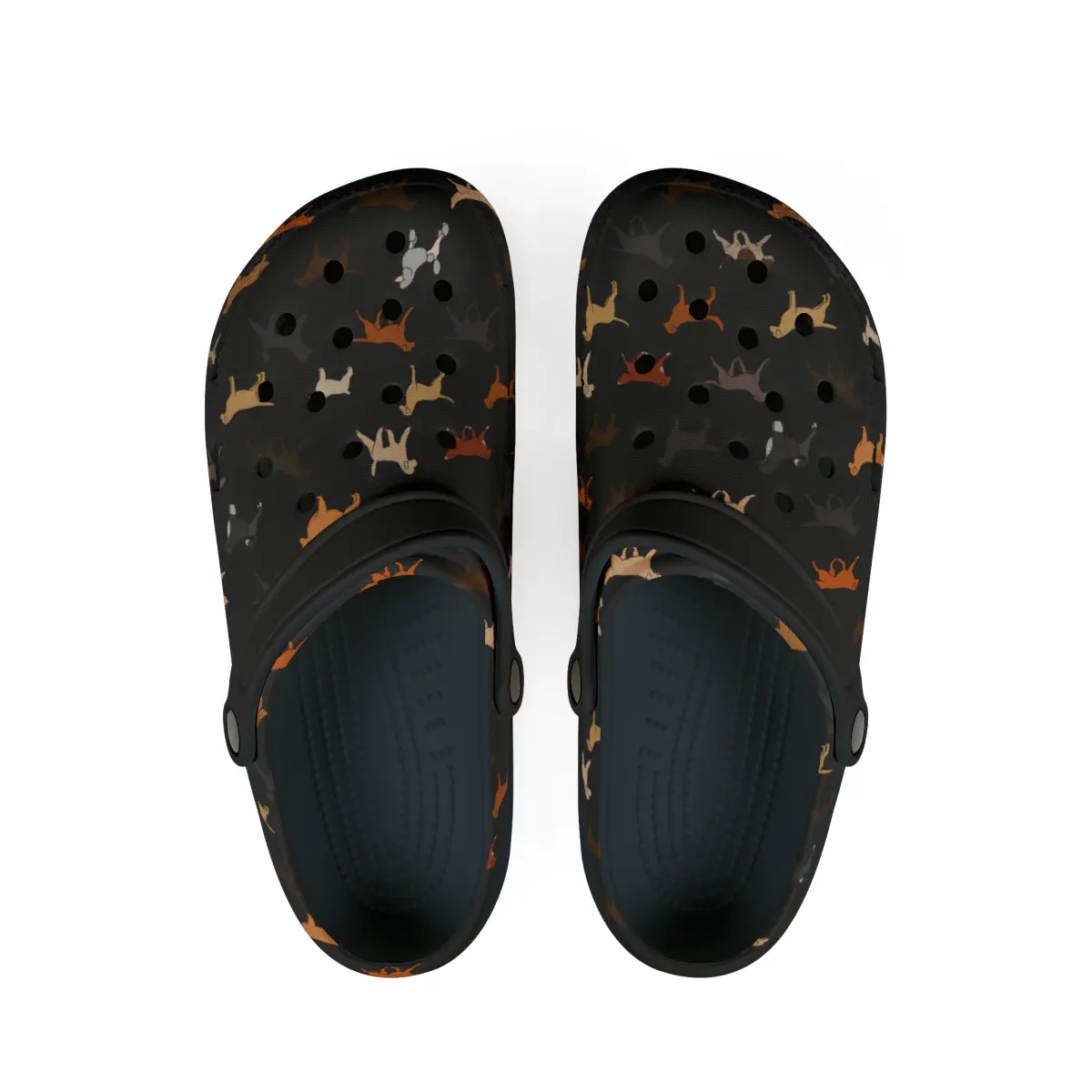 Retrieving Breeds | EVA Foam Clogs Crocs Shoes in Purple Teal White and Black