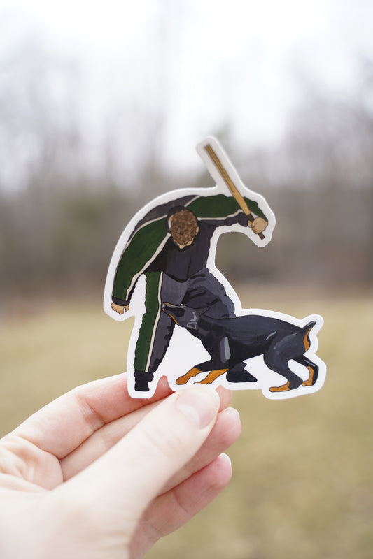 Doberman Pinscher Bite Sport Decal