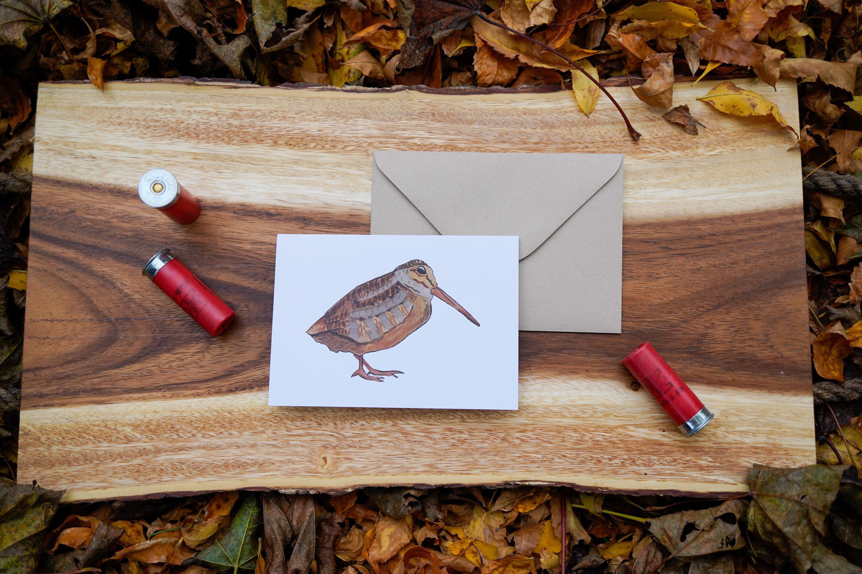 Woodcock Full Body - Game Bird Greeting Card
