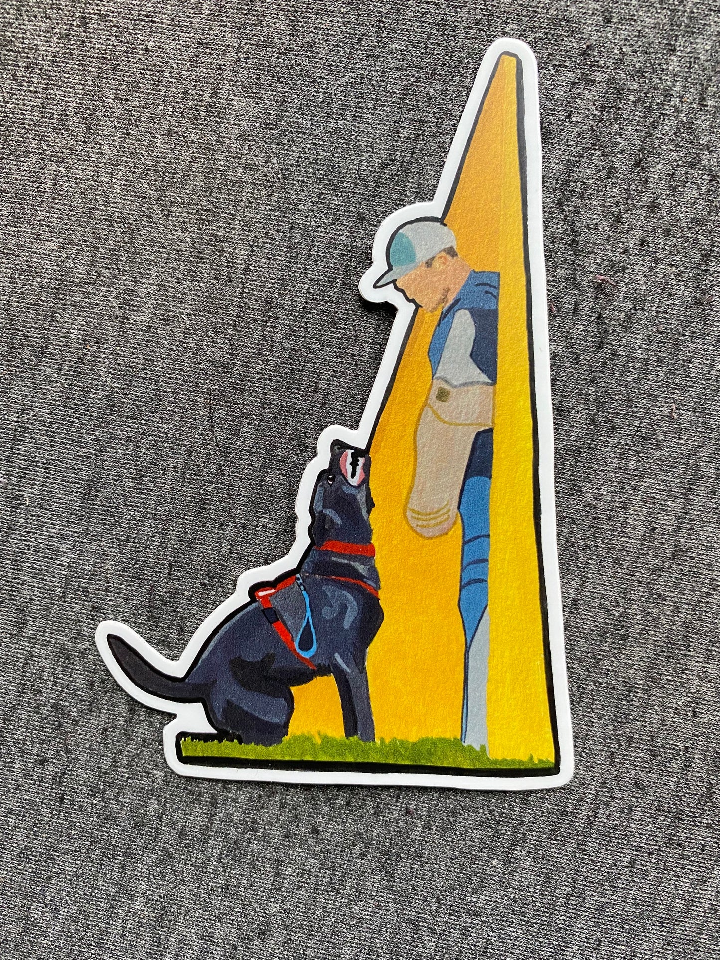 German Shepherd Dog Bite Sport 4" Die Cut Vinyl Sticker Decal: Durable Matte-Finish