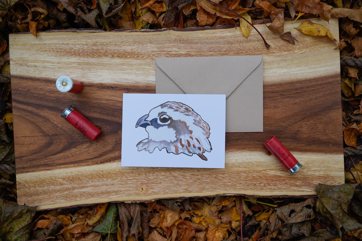 Bob White Quail Head - Game Bird Greeting Card