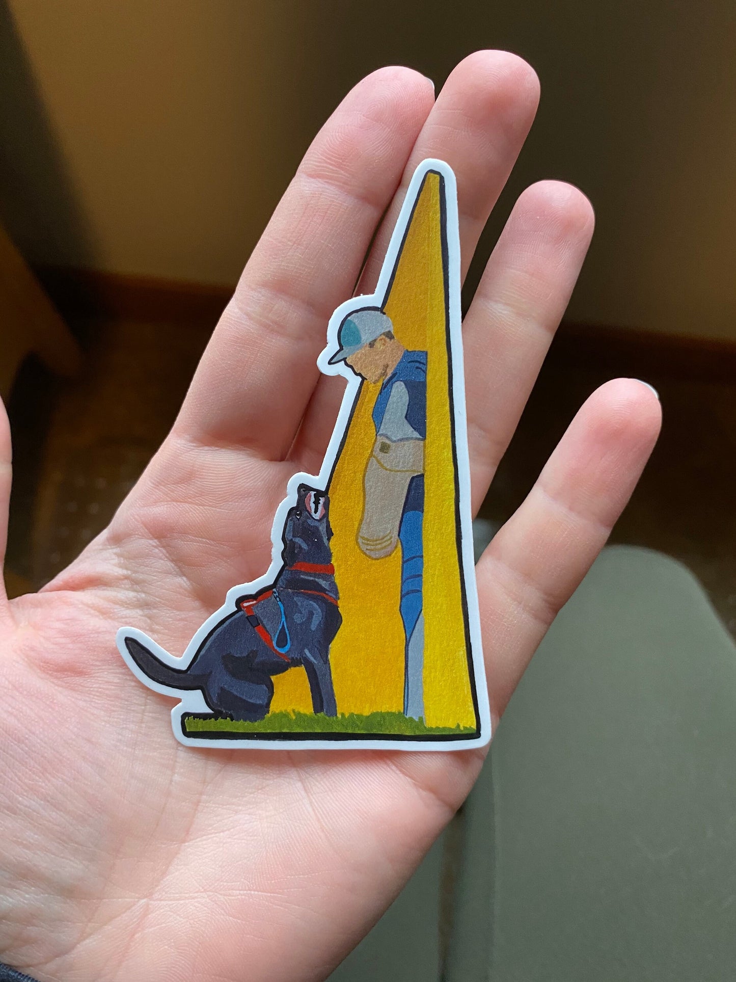 German Shepherd Dog Bite Sport 4" Die Cut Vinyl Sticker Decal: Durable Matte-Finish