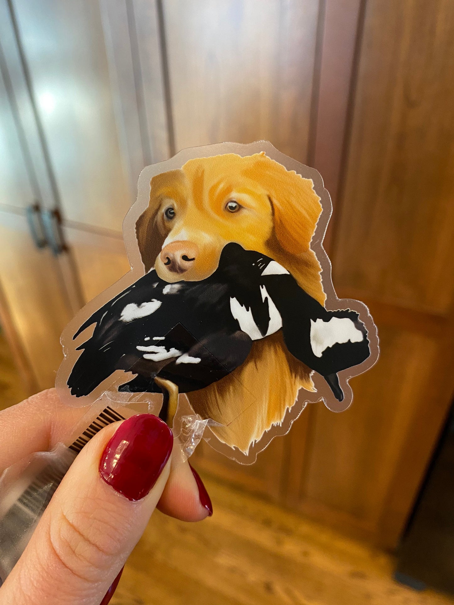 Nova Scotia Duck Tolling Retriever NSDTR Toller Duck Hunting Retrieving 3" Die Cut Vinyl Sticker Decal: Durable Matte-Finish