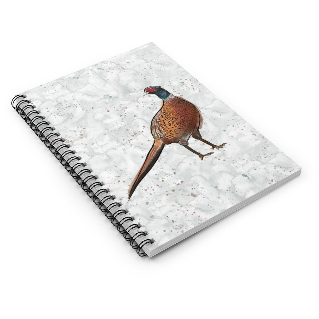 Pheasant Spiral College Ruled Line Notebook | Upland Birds Journal Diary