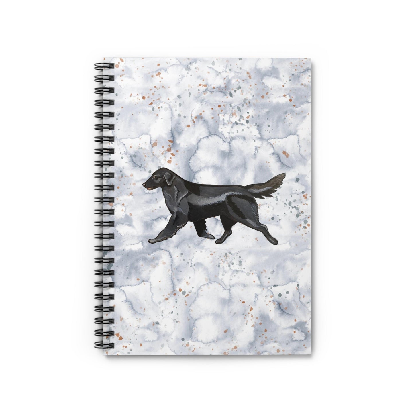Flat Coated Retriever Spiral Ruled Notebook