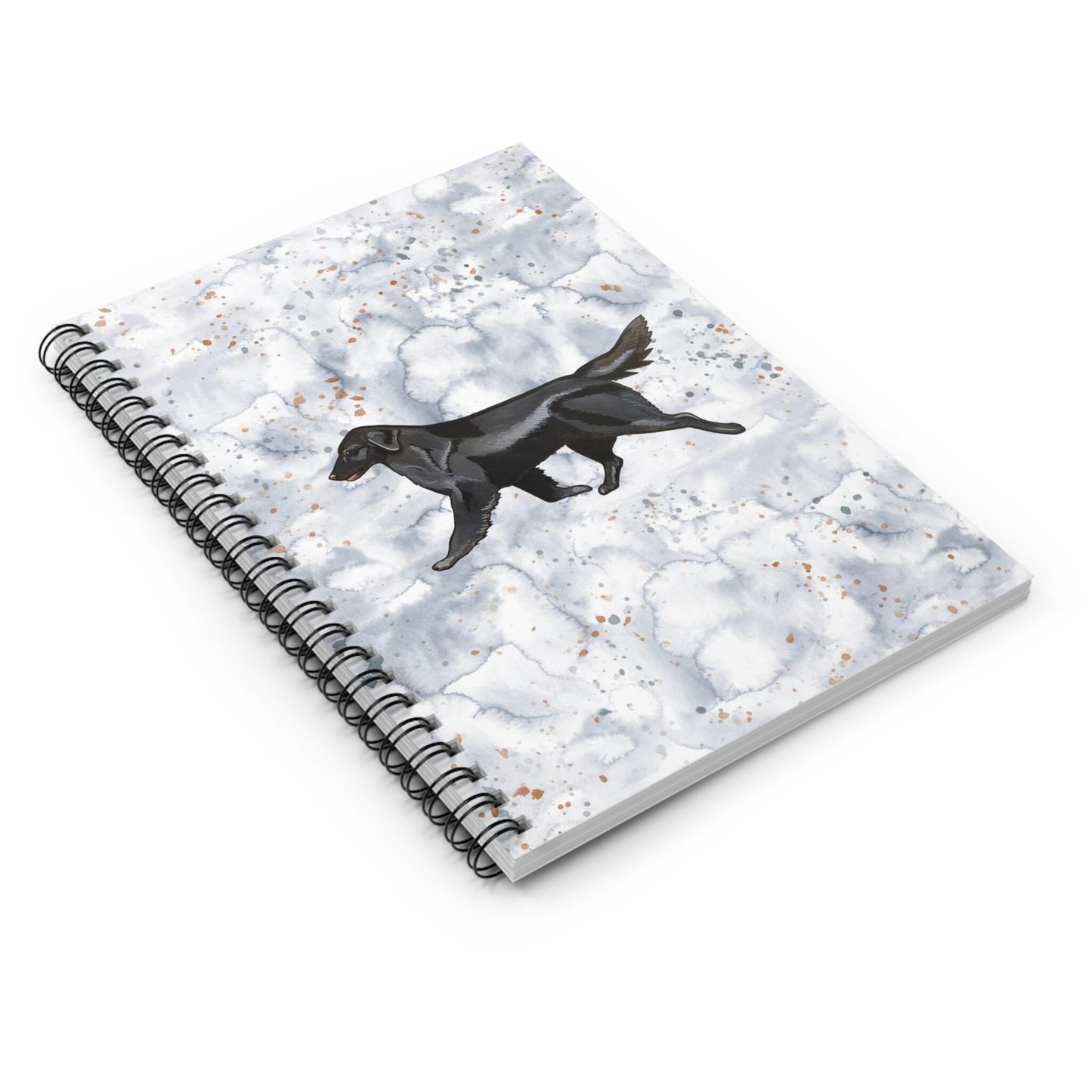 Flat Coated Retriever Spiral Ruled Notebook