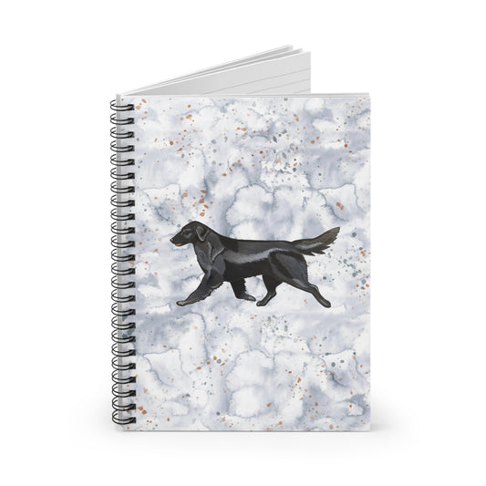 Flat Coated Retriever Spiral Ruled Notebook
