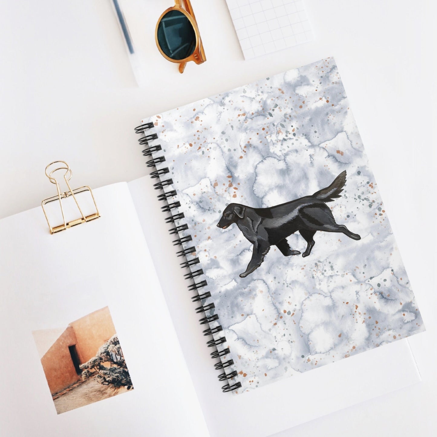 Flat Coated Retriever Spiral Ruled Notebook