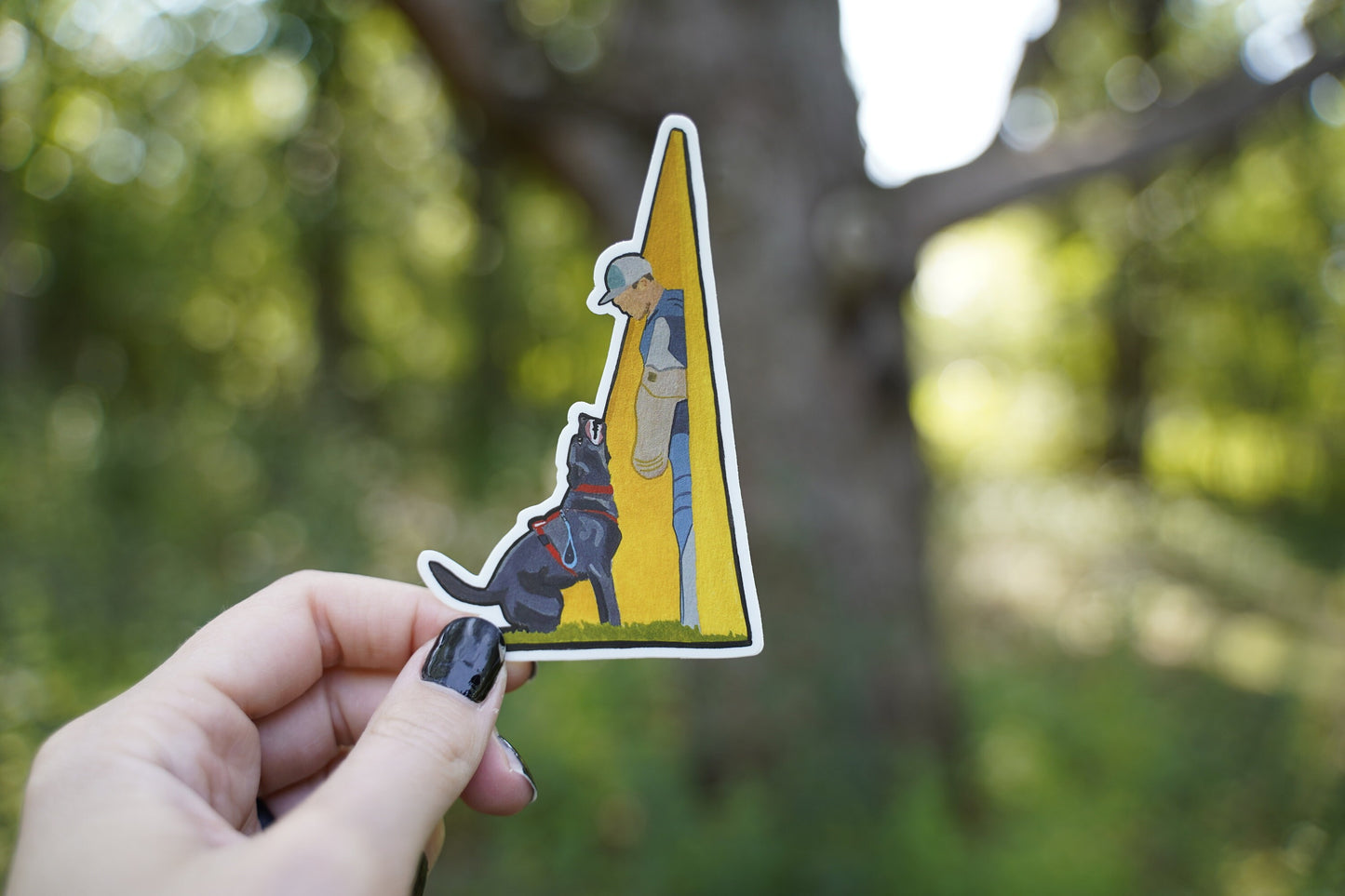German Shepherd Dog Bite Sport 4" Die Cut Vinyl Sticker Decal: Durable Matte-Finish