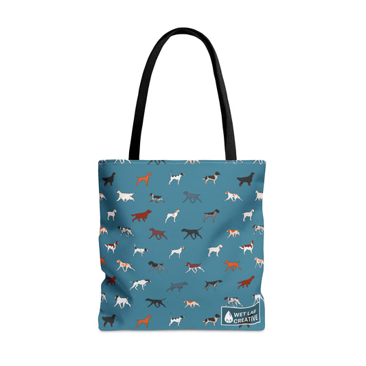 Tote Bag Pointing Breeds Dusky Blue