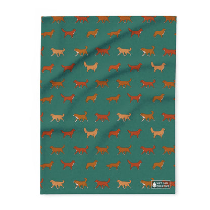 Nova Scotia Duck Tolling Retriever Arctic Fleece Blanket