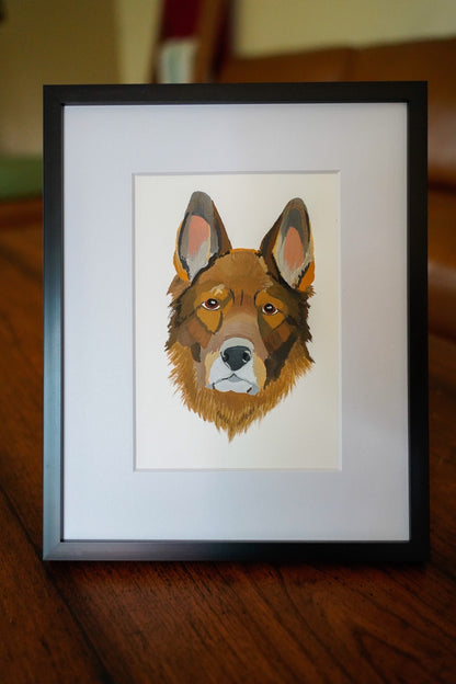 Single Pet or Multi-Pet Portrait 5x7" Paper