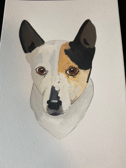 Single Pet or Multi-Pet Portrait 5x7" Paper