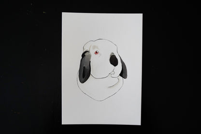 Single Pet or Multi-Pet Portrait 5x7" Paper