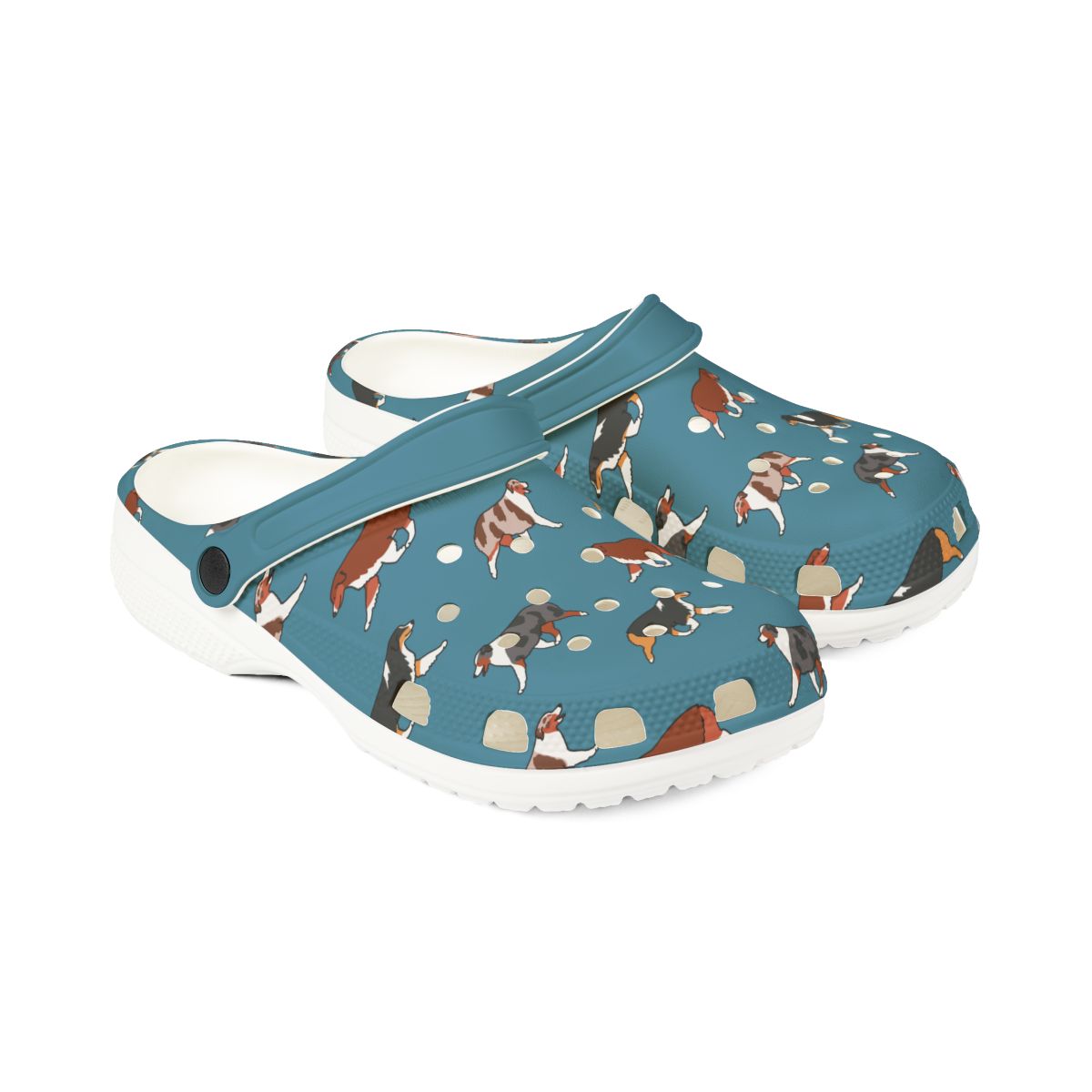 Australian Shepherd Aussie EVA Foam Clogs - Dog Breed Slip-On Shoes