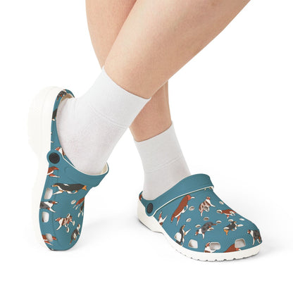 Australian Shepherd Aussie EVA Foam Clogs - Dog Breed Slip-On Shoes