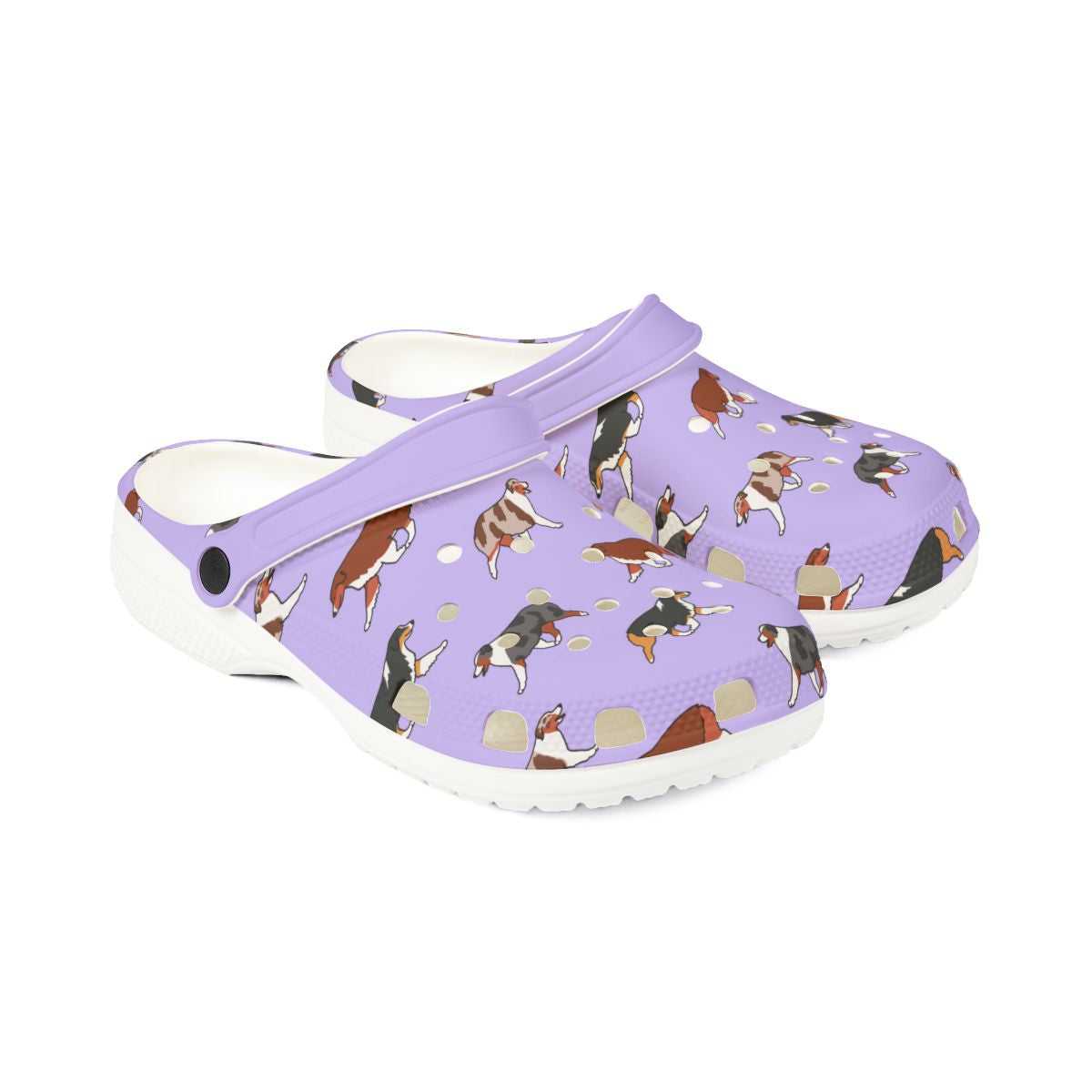 Australian Shepherd Aussie EVA Foam Clogs - Dog Breed Slip-On Shoes