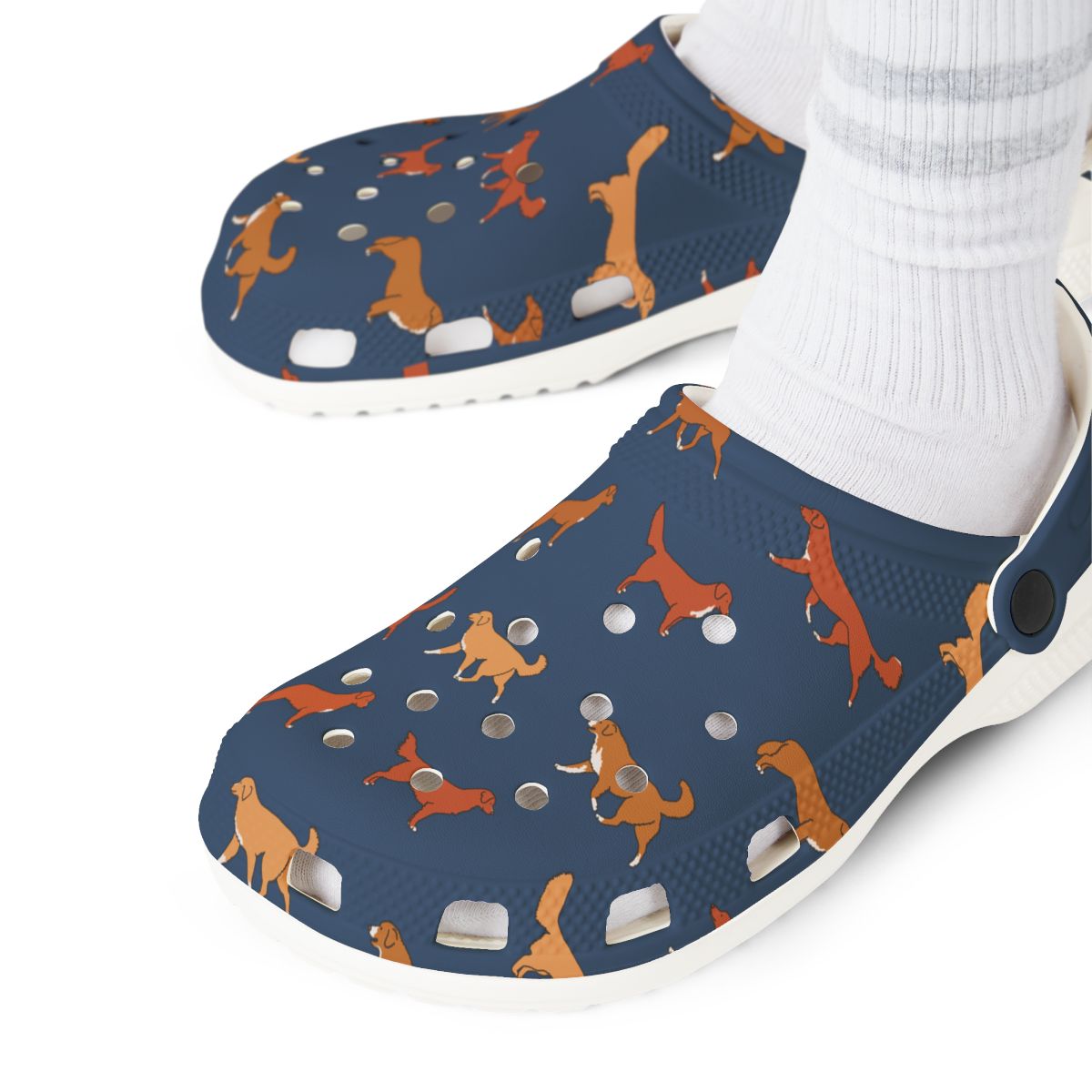 Nova Scotia Duck Tolling Retriever EVA Foam Clogs - Toller Slip-On Shoes
