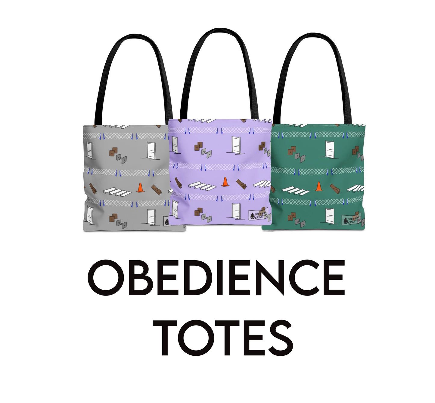 Obedience Dog Sport Canvas Tote Bag