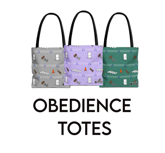 Obedience Dog Sport Canvas Tote Bag