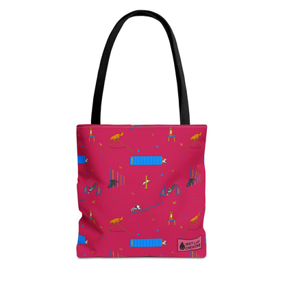 Agility Dog Sport Canvas Tote Bag⁠