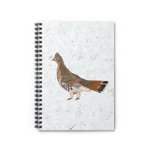 Ruffed Grouse Spiral College Ruled Line Notebook | Upland Birds Journal Diary