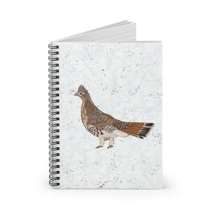 Ruffed Grouse Spiral College Ruled Line Notebook | Upland Birds Journal Diary