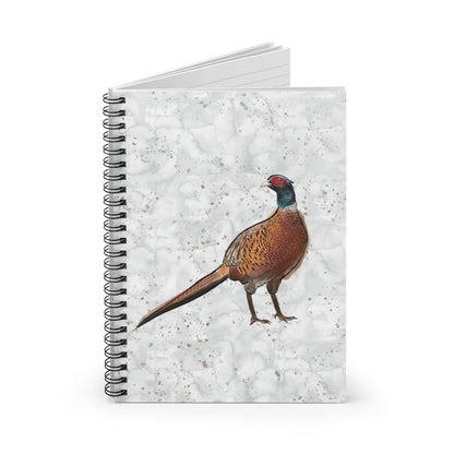Pheasant Spiral College Ruled Line Notebook | Upland Birds Journal Diary